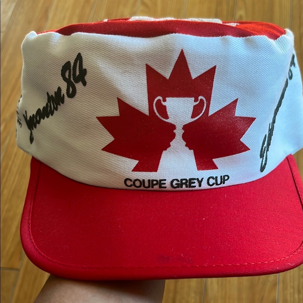 RARE Vintage CFL Grey Cup Edmonton 1984 KFC Adjustable Hat Mens Hat Womens Hat